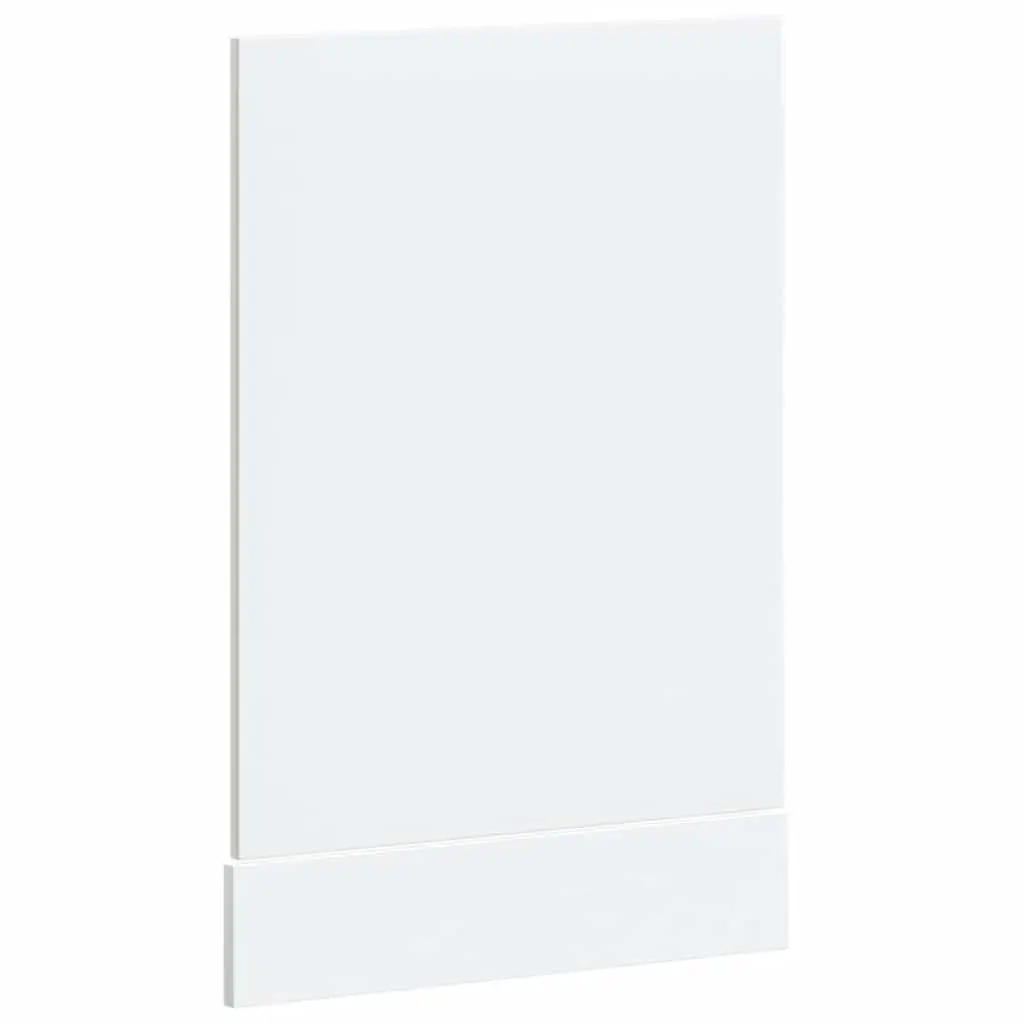 Dishwasher Panel High Gloss White Engineered Wood Kitchen Cabinet Front Cover