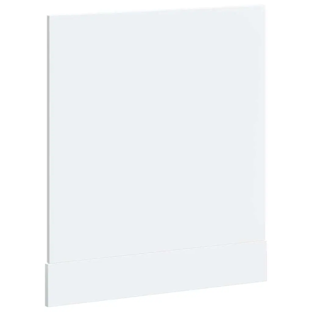 Dishwasher Panel White Engineered Wood Kitchen Cabinet Front Cover Protective
