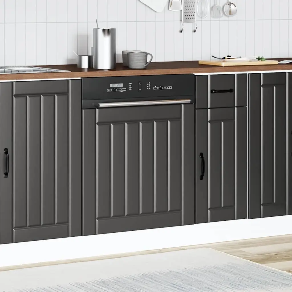 Dishwasher Panel Kitchen Use Black Engineered Wood Size
