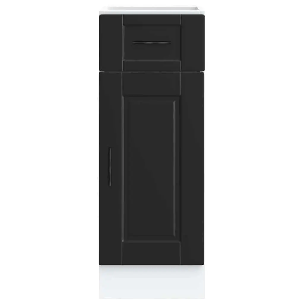 Black Kitchen Base Cabinet with Adjustable Feet