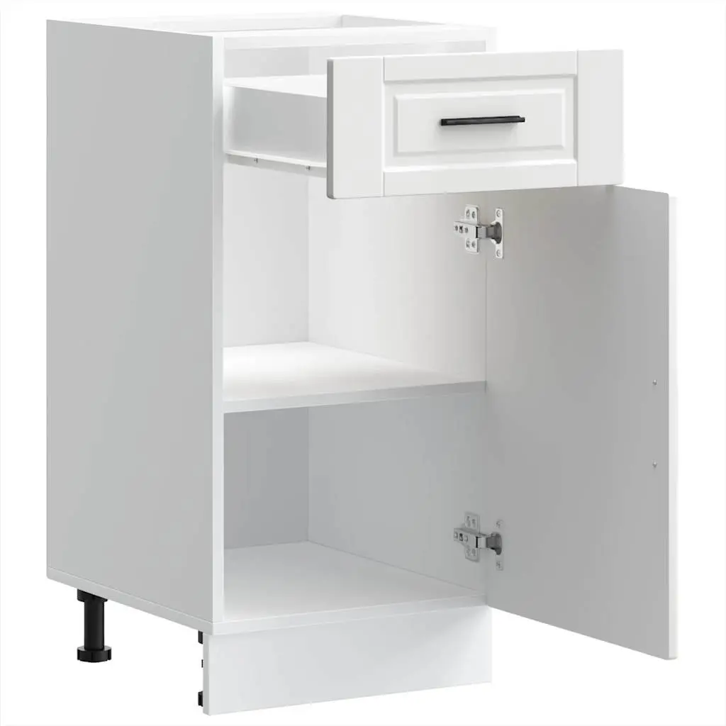 Kitchen Base Cabinet White Storage Cupboard Adjustable Feet
