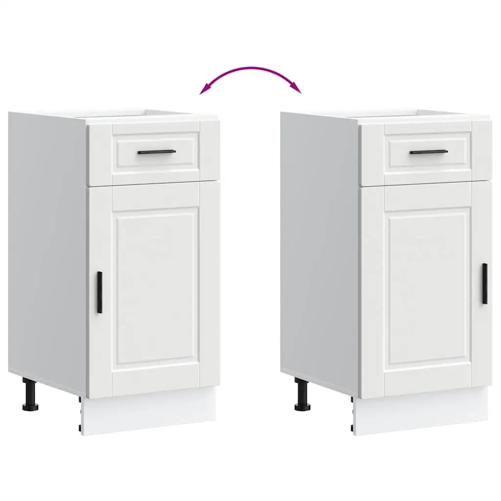 Kitchen Base Cabinet White Storage Cupboard Adjustable Feet