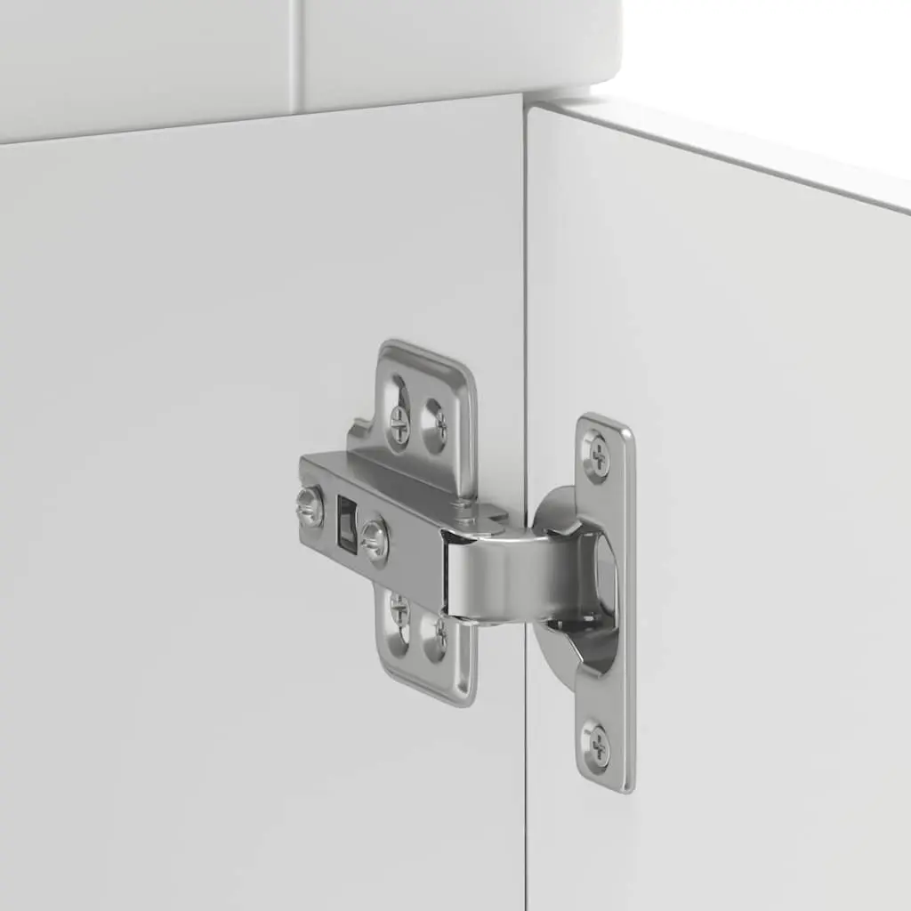 White Engineered Wood Kitchen Cabinet with Ample Storage