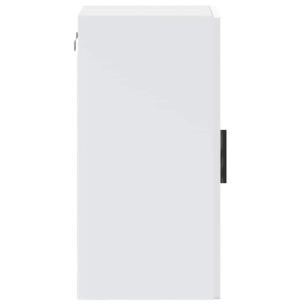 Kitchen Wall Cabinet Glass Door White Storage Unit Mounted