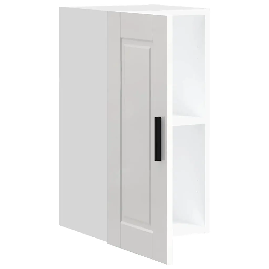 Kitchen Wall Cabinet White High Gloss Engineered Wood Storage Cupboard Door