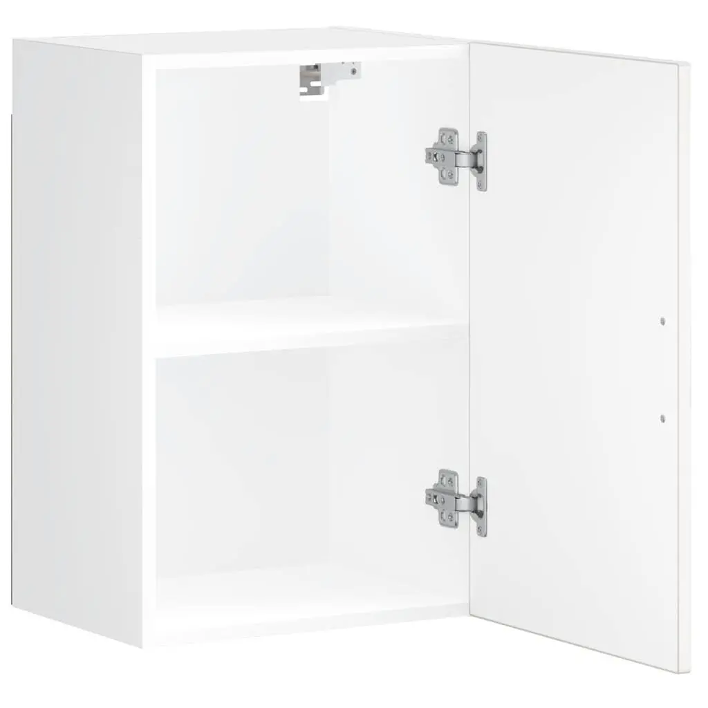 Kitchen Wall Cabinet White High Gloss Storage Mounted Cupboard Engineered Wood