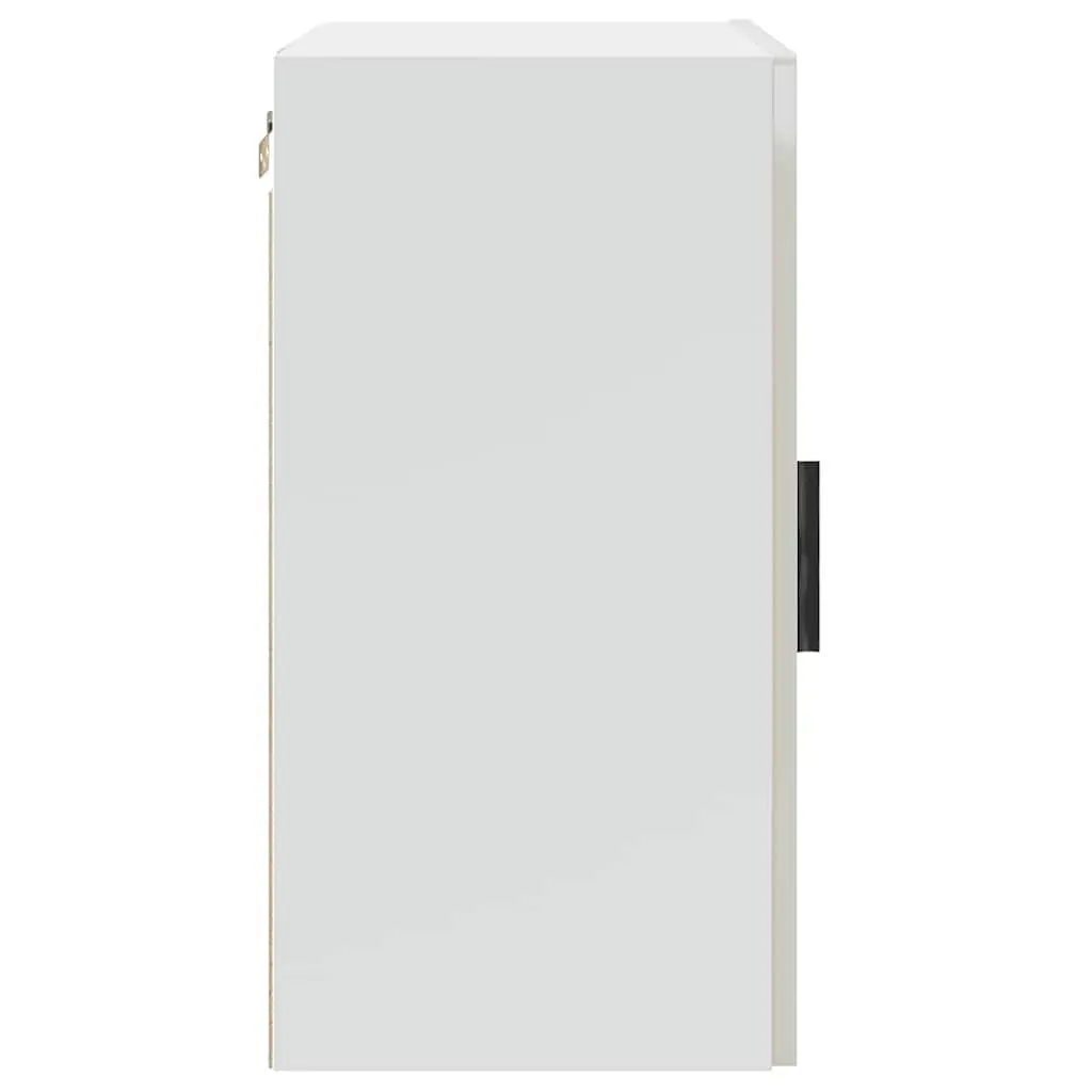 Kitchen Wall Cabinet White High Gloss Storage Mounted Cupboard Engineered Wood