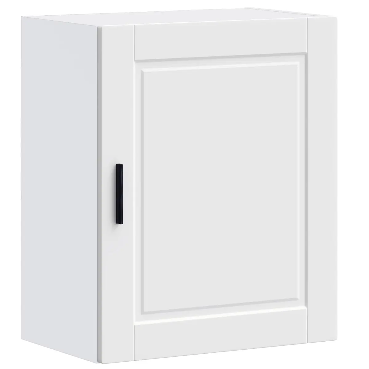 Wall Mounted Kitchen Cabinet White Engineered Wood Storage Cupboard