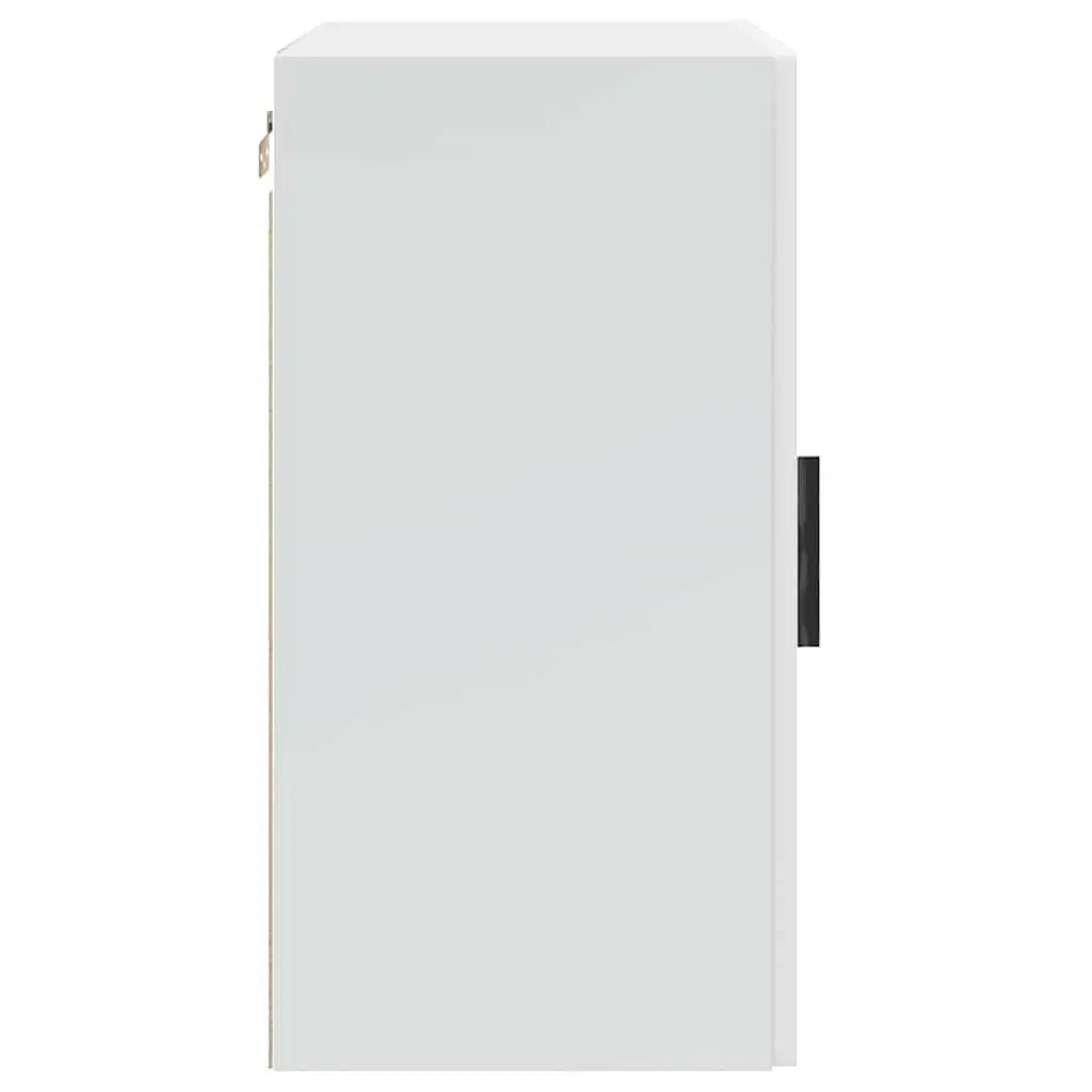 Kitchen Cabinets Wall Mounted 2 Piece White Engineered Wood Storage Cupboards