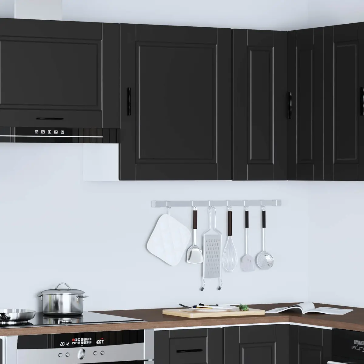 Engineered Wood Kitchen Wall Cabinet with Door, White