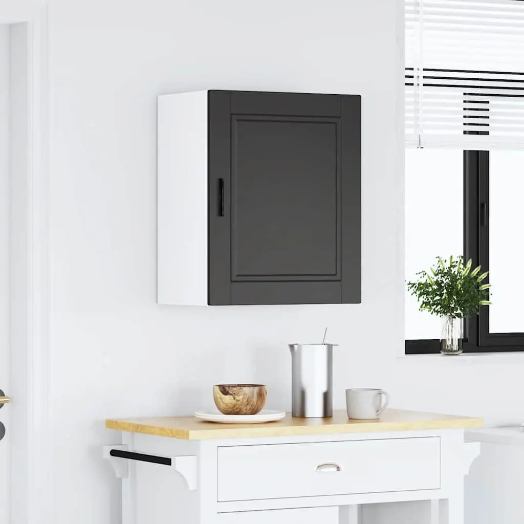 Engineered Wood Kitchen Wall Cabinet with Door, White