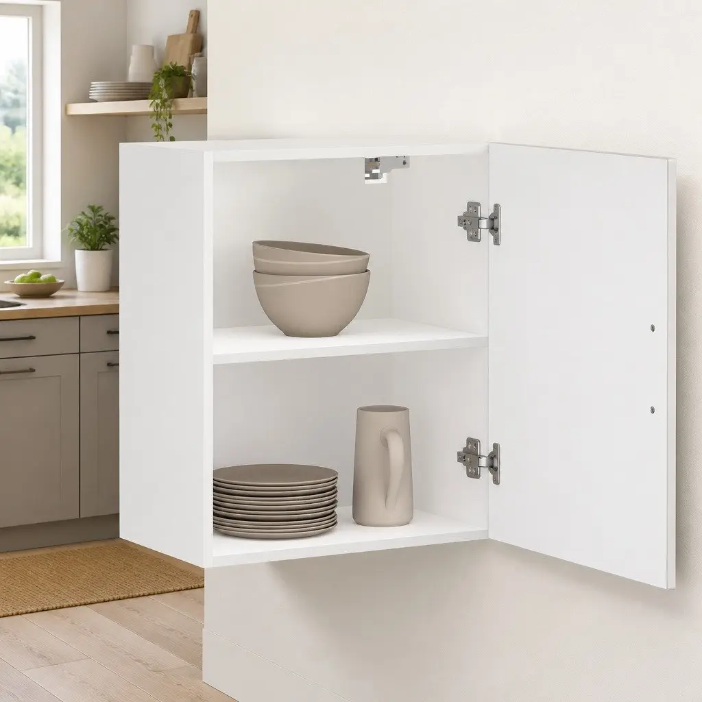 Grey Engineered Wood Wall-Mounted Kitchen Cabinet