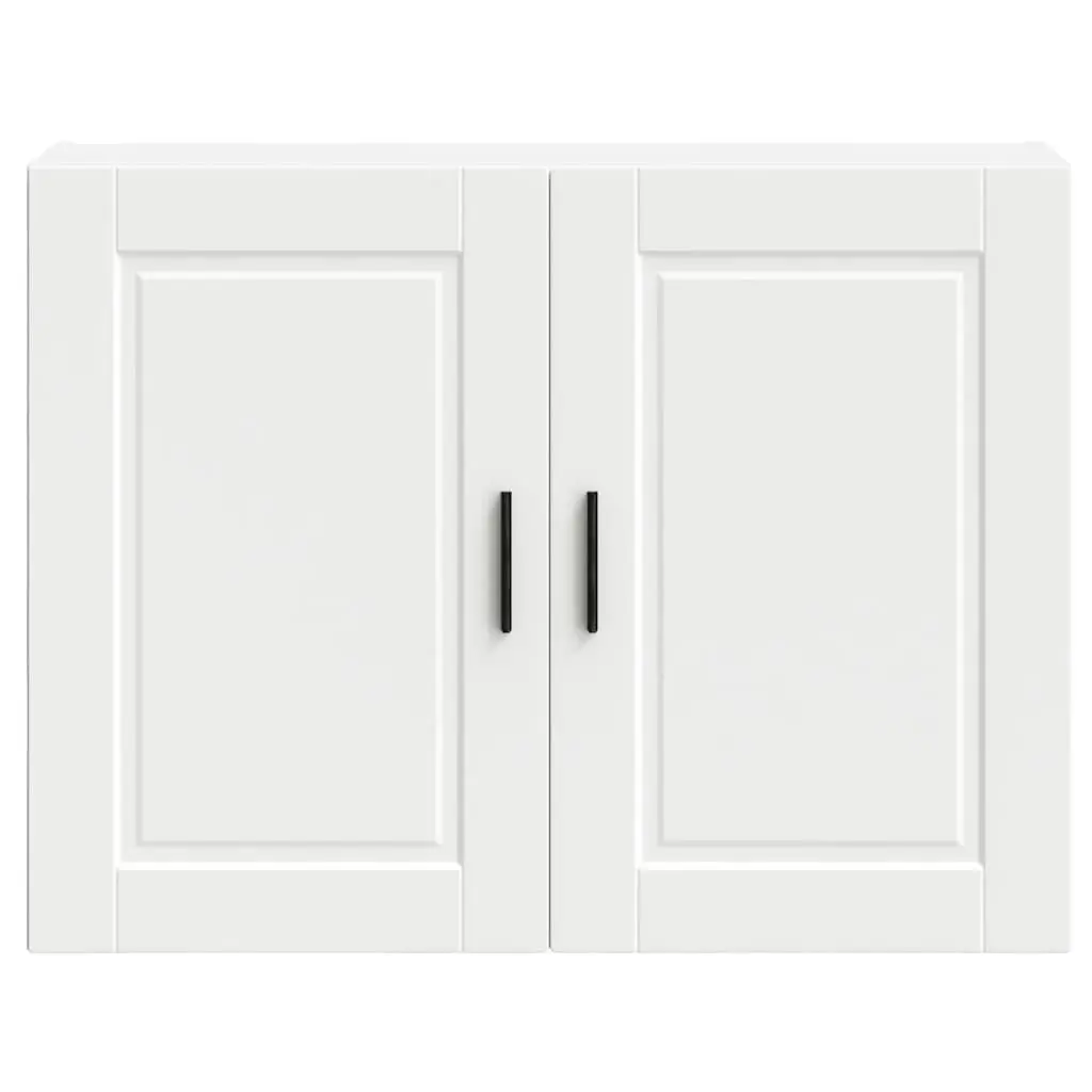 Kitchen Wall Cabinet White Engineered Wood Storage Cupboard Organiser Shelving