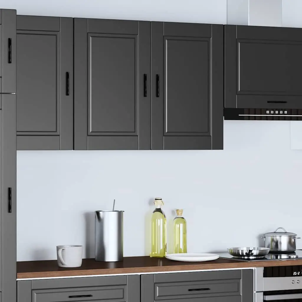 Engineered Wood Wall Cabinet in Black for Kitchen Use
