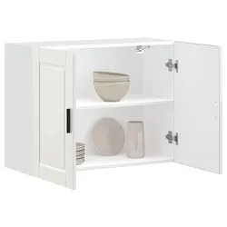 Engineered Wood Kitchen Wall Cabinet - White Gloss Finish