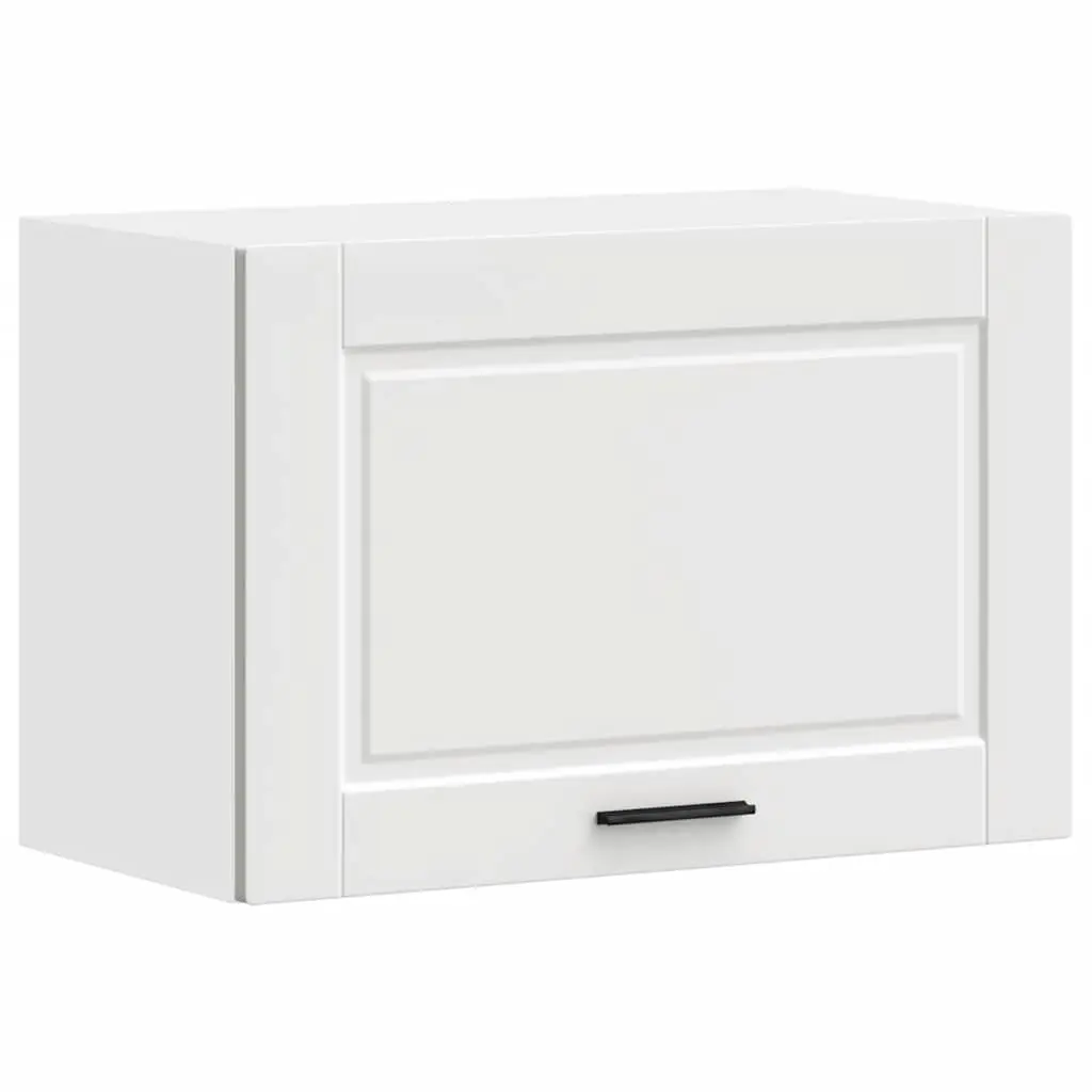 Wall-Mounted Kitchen Cabinet Organizer Engineered Wood White Finish for Space Saving Storage Solutions