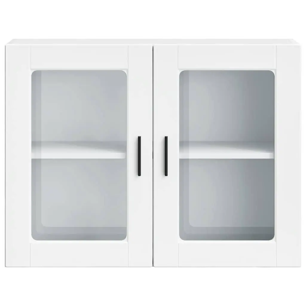 White Glass Door Kitchen Wall Cabinet