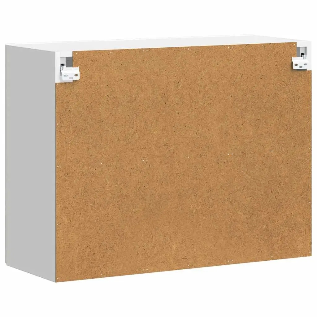 White Glass Door Kitchen Wall Cabinet