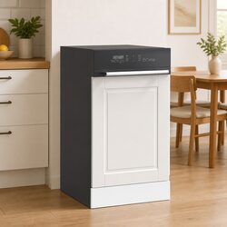 Dishwasher Panel White 45x1.5x57 cm Kitchen Cabinet Front Cover Engineered Wood