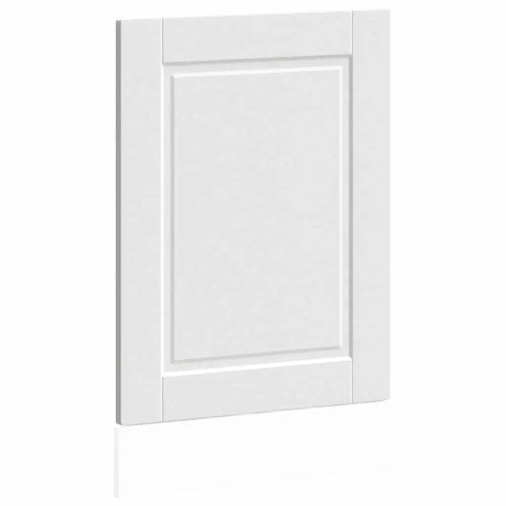 Dishwasher Panel White Kitchen Cabinet Front Cover 45x1.5x57 cm Engineered Wood
