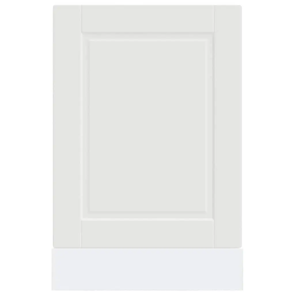 Dishwasher Panel White Kitchen Cabinet Front Cover 45x1.5x57 cm Engineered Wood