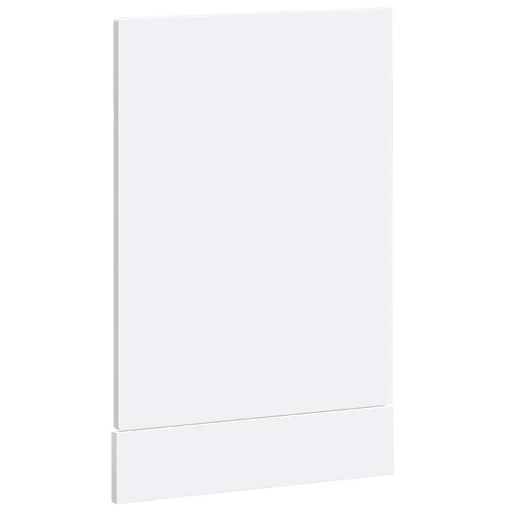 Dishwasher Panel White Kitchen Cabinet Front Cover 45x1.5x57 cm Engineered Wood