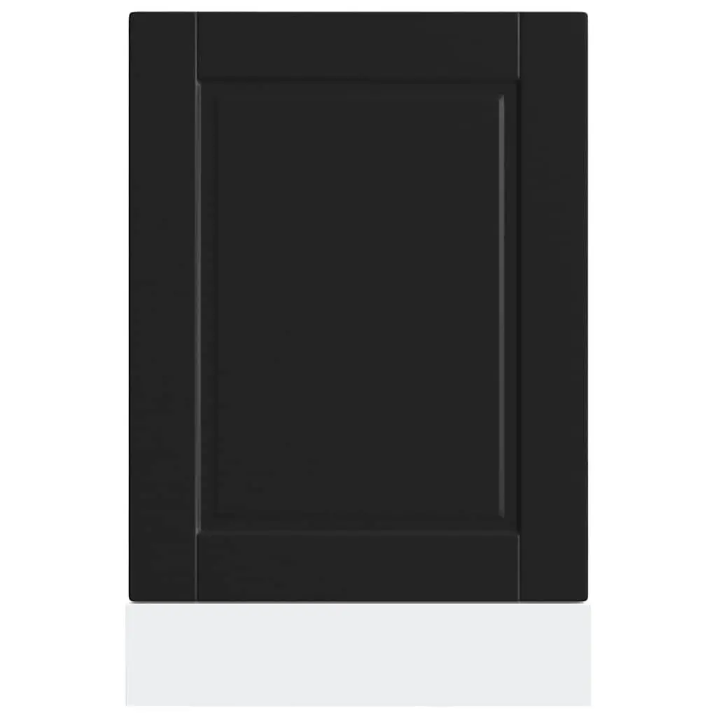 Dishwasher Panel Black Kitchen Cabinet Front Cover Engineered Wood 45x57cm