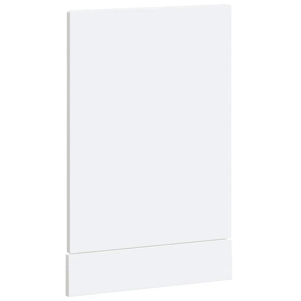 Dishwasher Panel White High Gloss Kitchen Cabinet Front Cover Engineered Wood