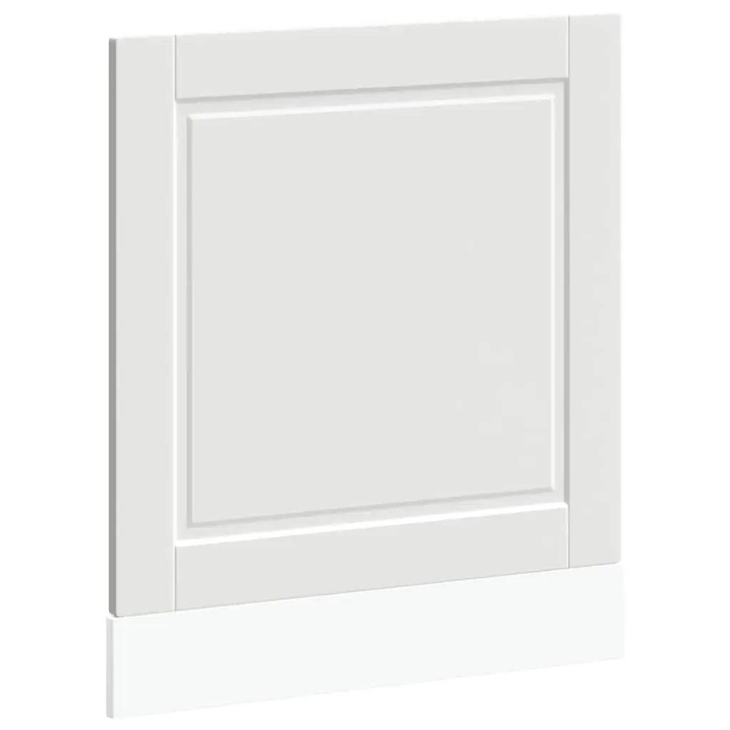 Dishwasher Cover Panel Engineered Wood White 60x1.5x57cm Kitchen Front Decor
