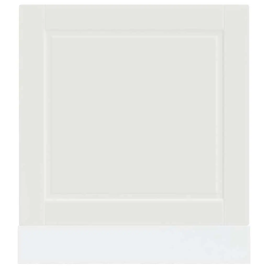 Dishwasher Cover Panel Engineered Wood White 60x1.5x57cm Kitchen Front Decor