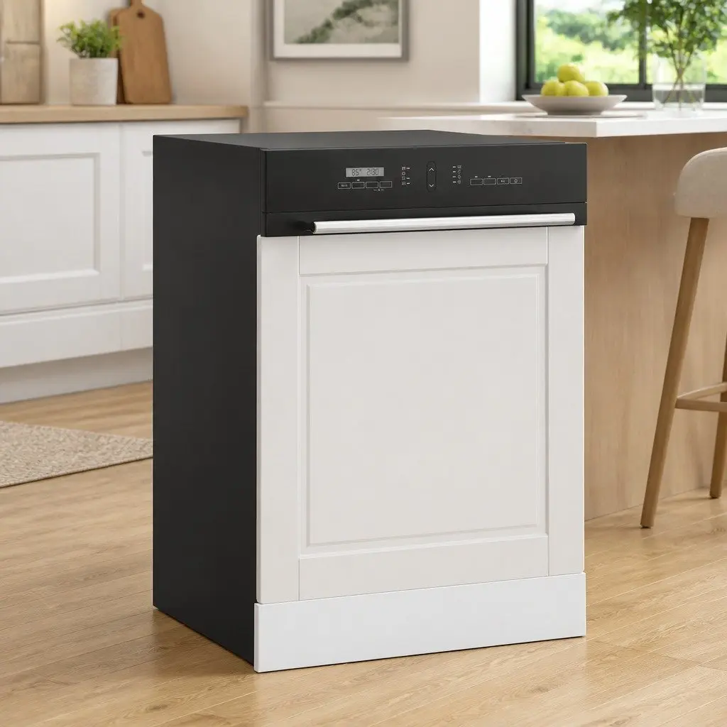 Dishwasher Panel in High Gloss White