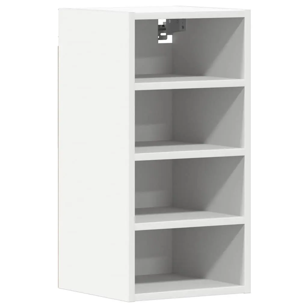 Hanging Kitchen Cabinet Wall-Mounted Storage Engineered Wood White 30x29.5x60cm
