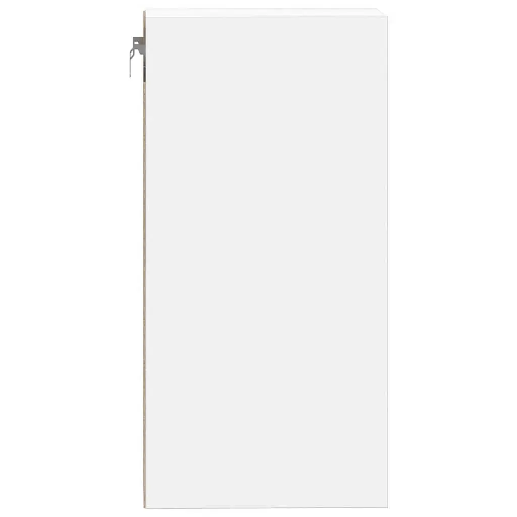 Hanging Kitchen Cabinet Wall-Mounted Storage Engineered Wood White 30x29.5x60cm