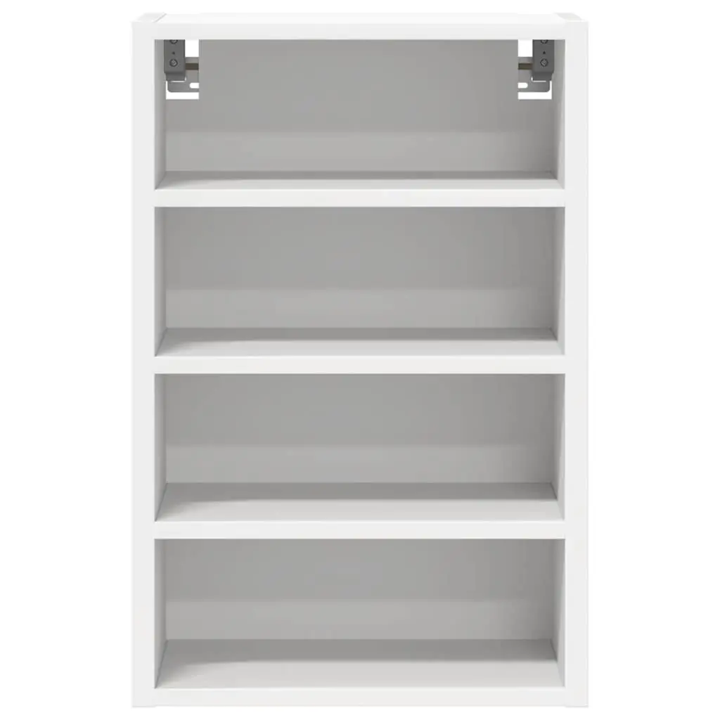 Wall-Mounted Hanging Cabinet for Kitchen Storage Engineered Wood White 40x29.5x60cm
