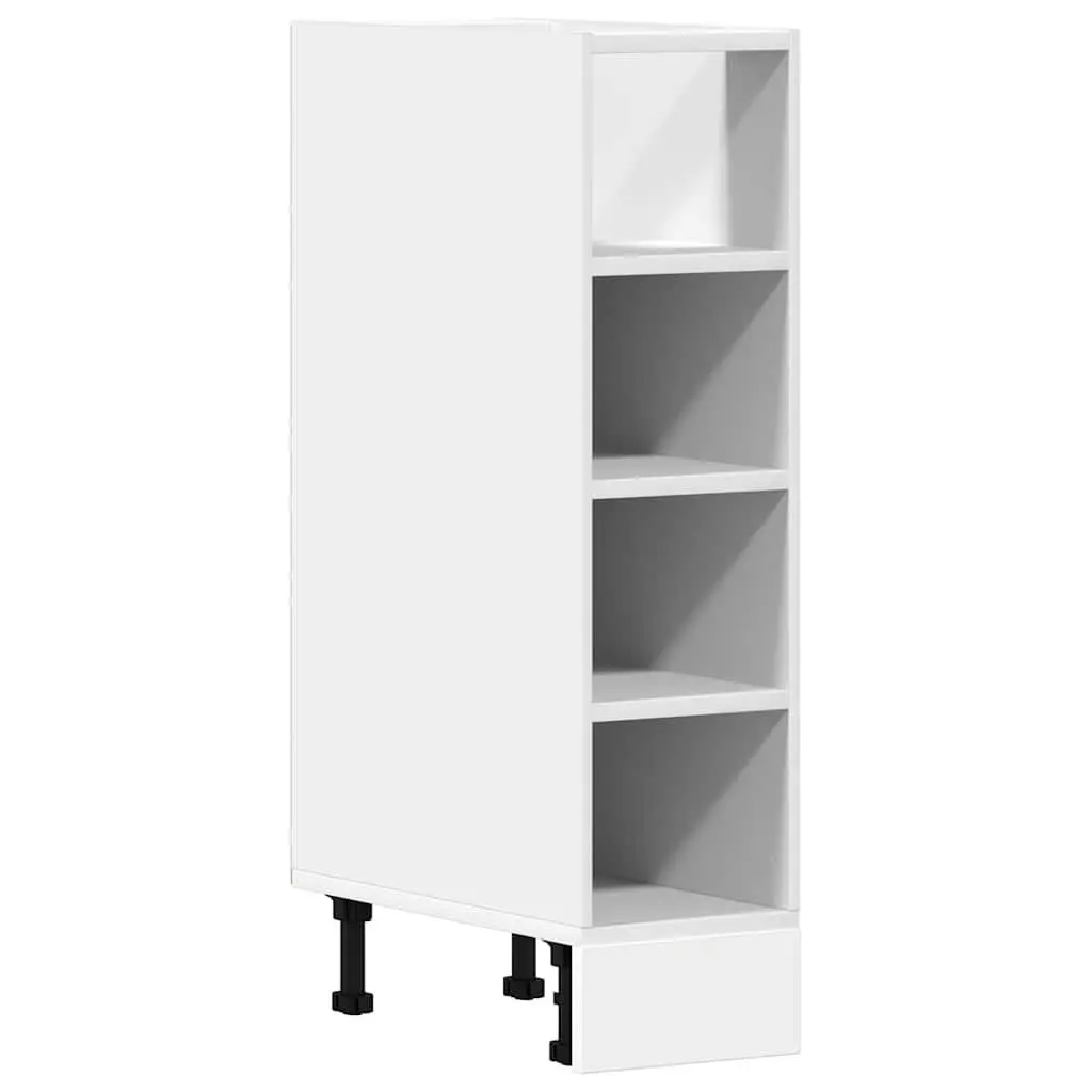 Bottom Kitchen Cabinet White Storage Cupboard Adjustable Feet 20x44.5x81.5cm
