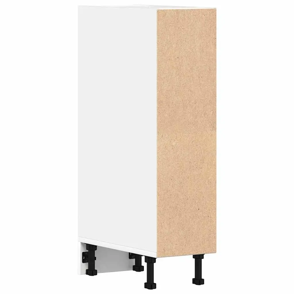 Bottom Kitchen Cabinet White Storage Cupboard Adjustable Feet 20x44.5x81.5cm