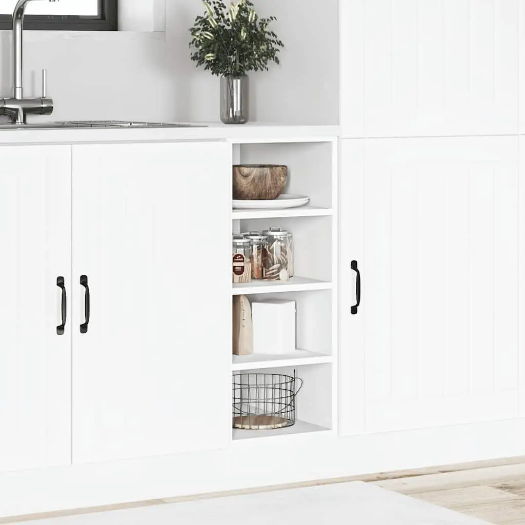 White Kitchen Storage Cupboard 30x44.5x81.5cm