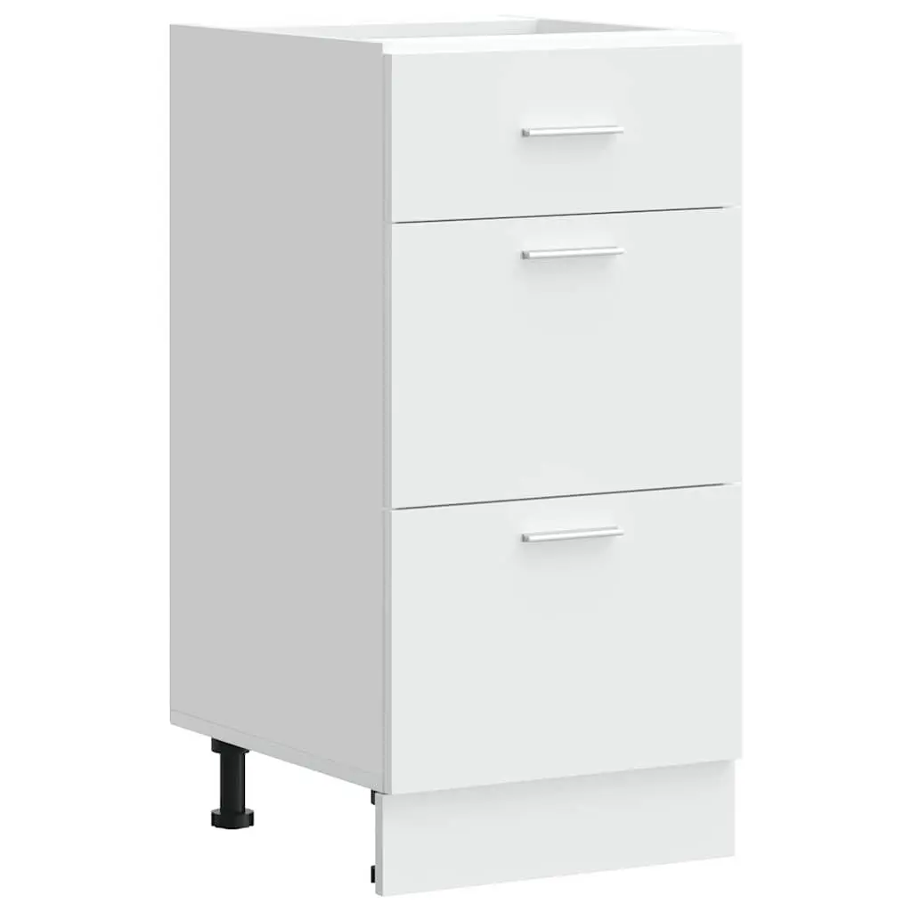 Bottom Kitchen Cabinet White 40x46x81.5cm Storage Cupboard Engineered Wood