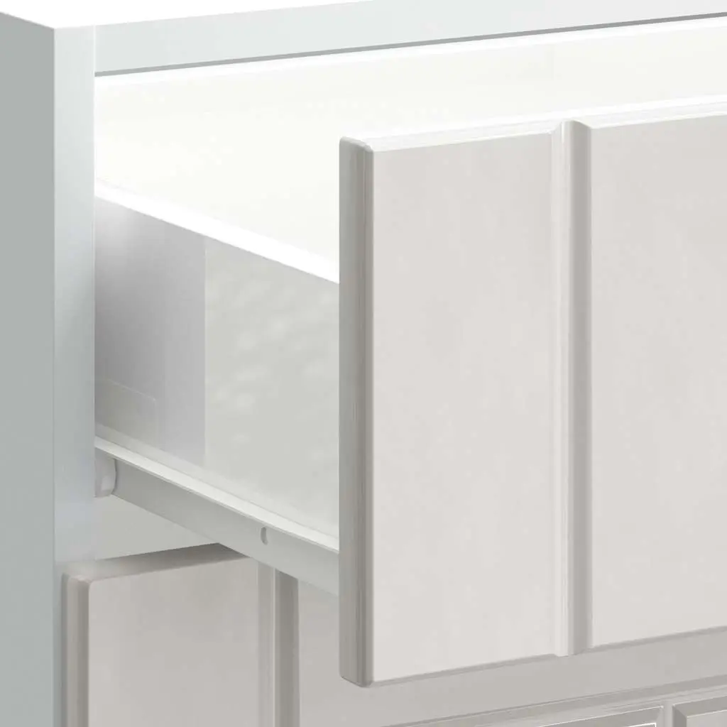 White Kitchen Base Cabinet with Adjustable Feet