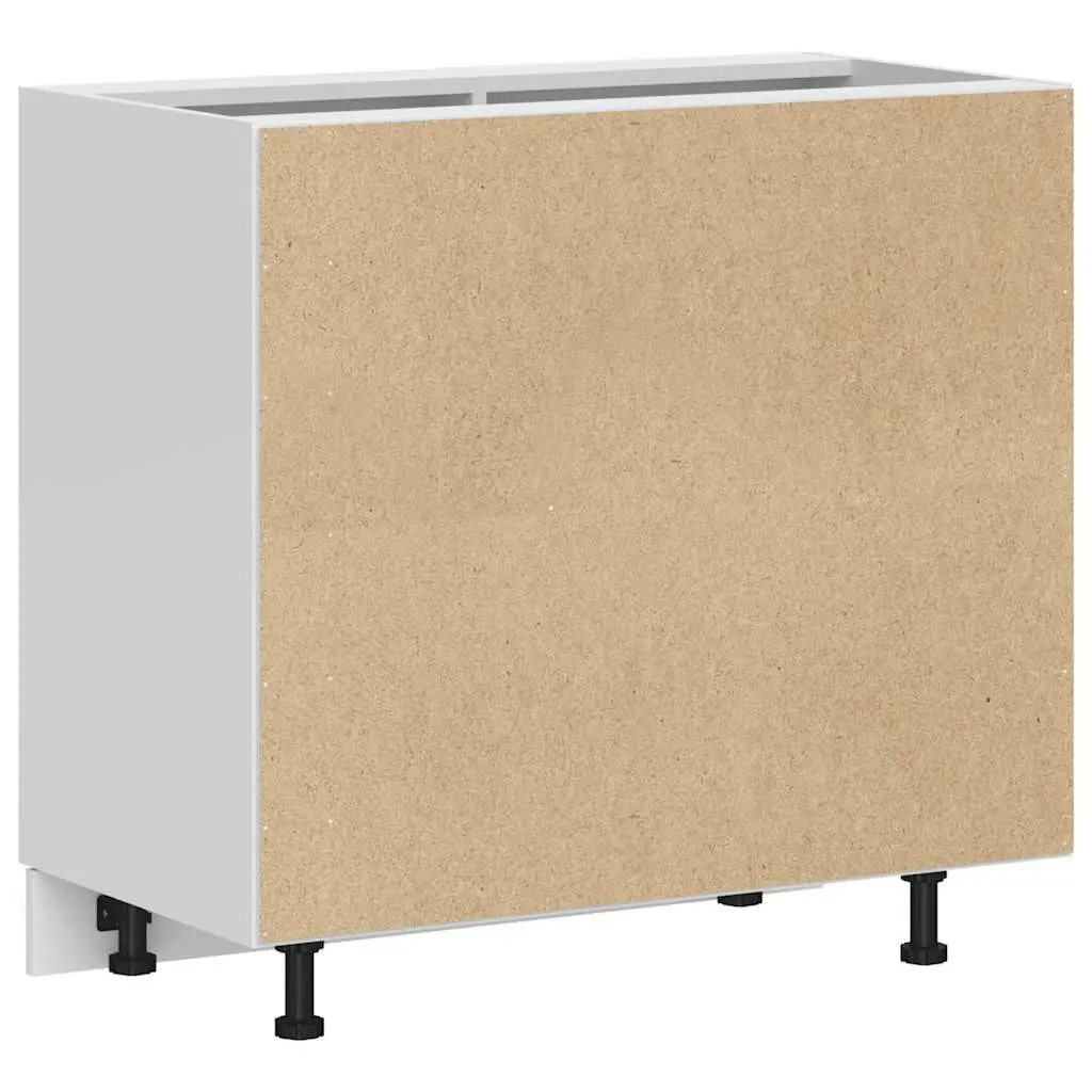 Kitchen Base Cabinet Brown Engineered Wood Storage Cupboard Sink Unit Furniture