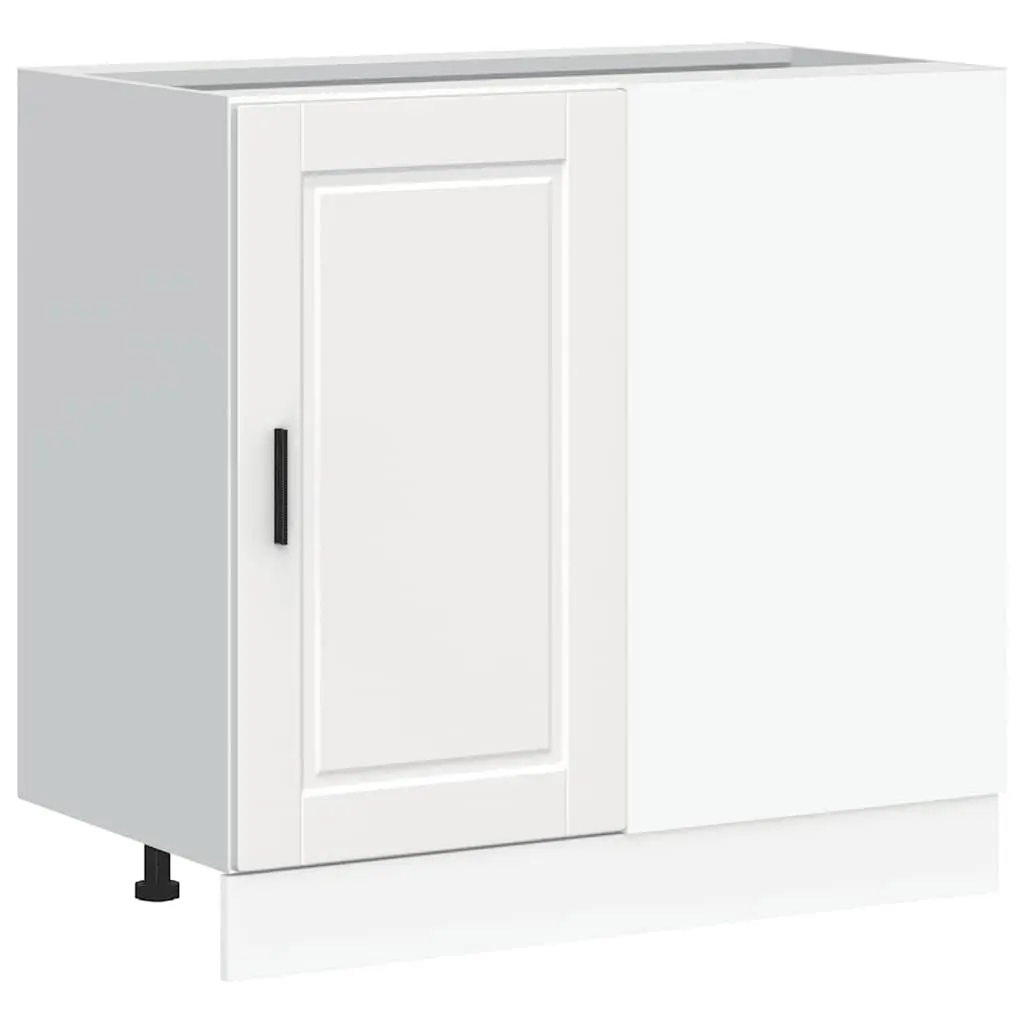 Kitchen Base Cabinet White Engineered Wood Storage Cupboard Furniture Doors