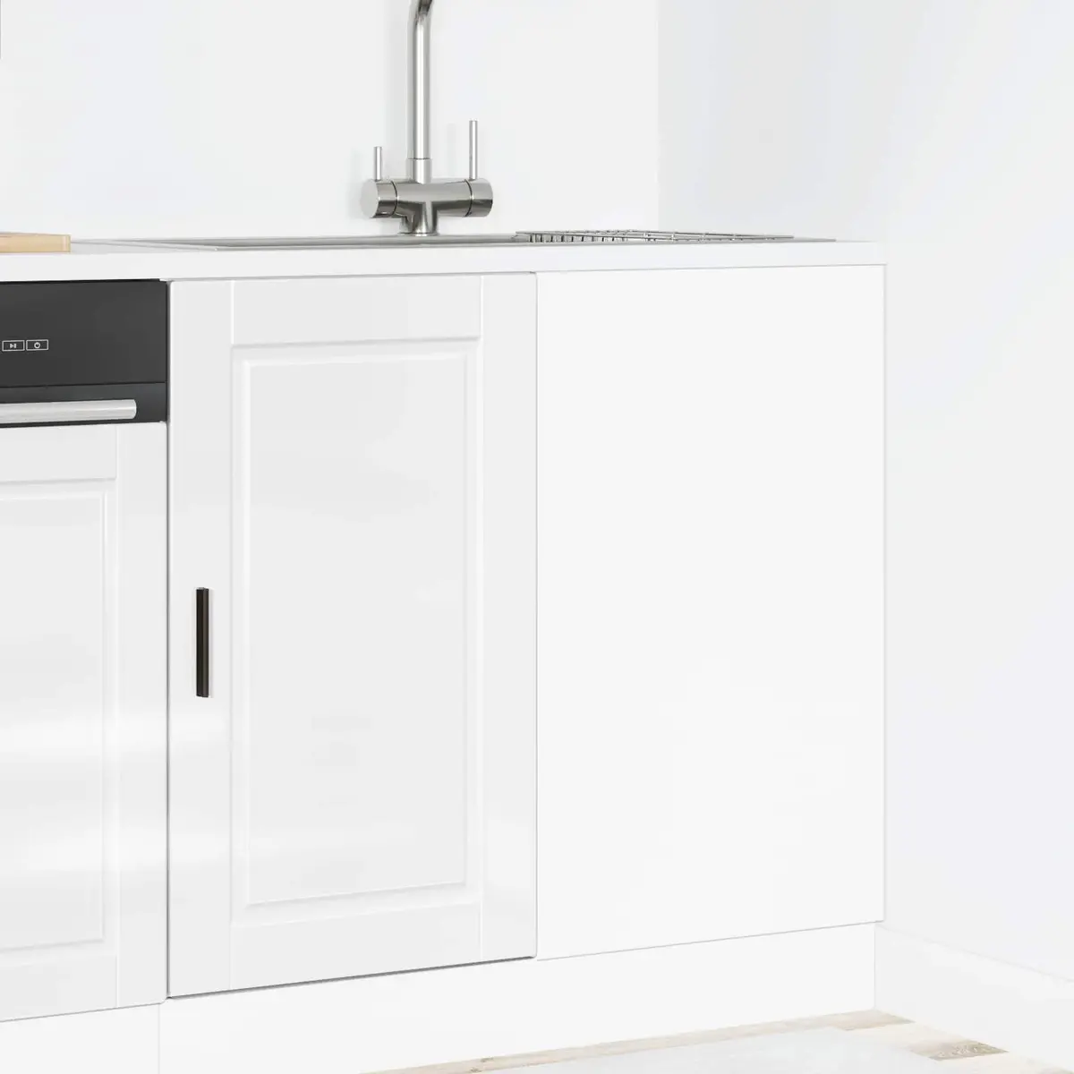 Engineered Wood Kitchen Base Cabinet with Concealed Doors