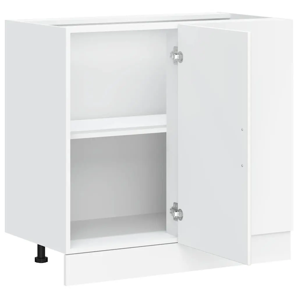 White Kitchen Base Cabinet with Storage