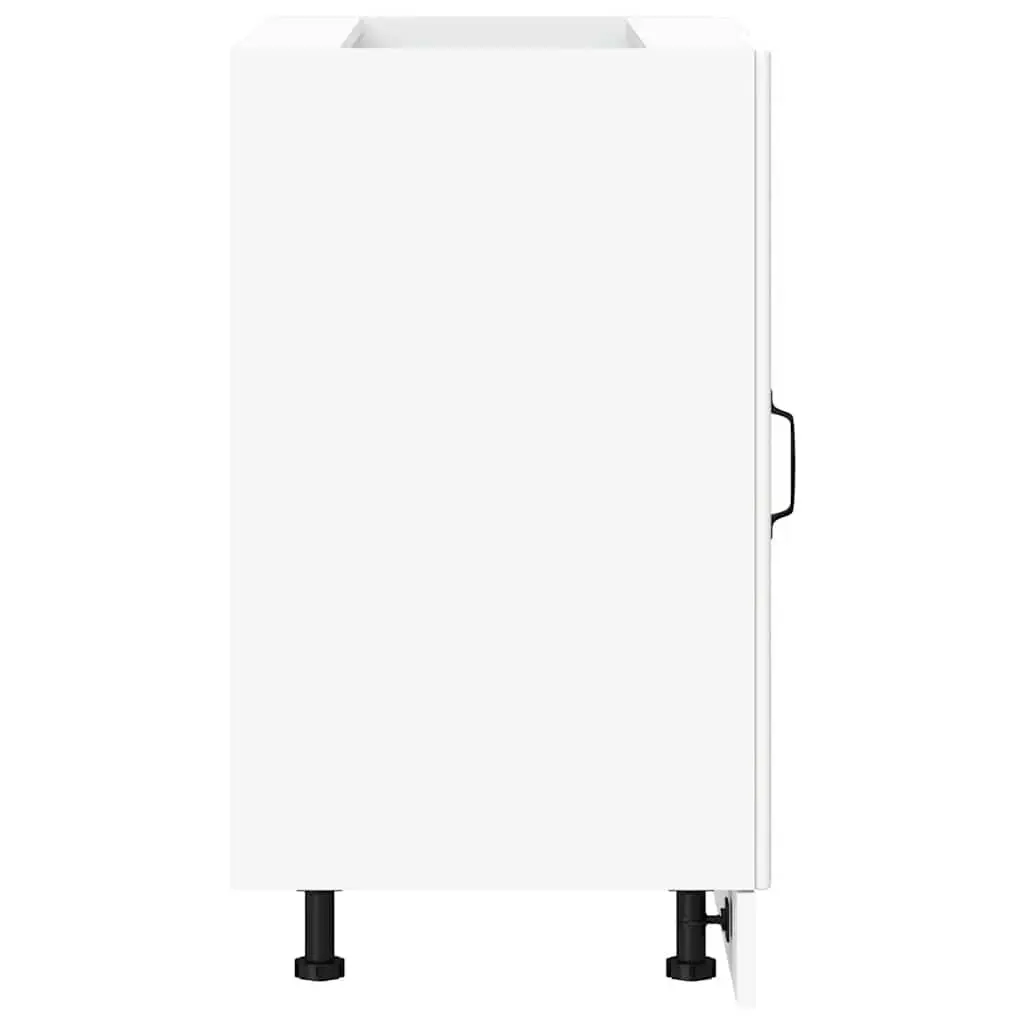White Kitchen Base Cabinet with Storage