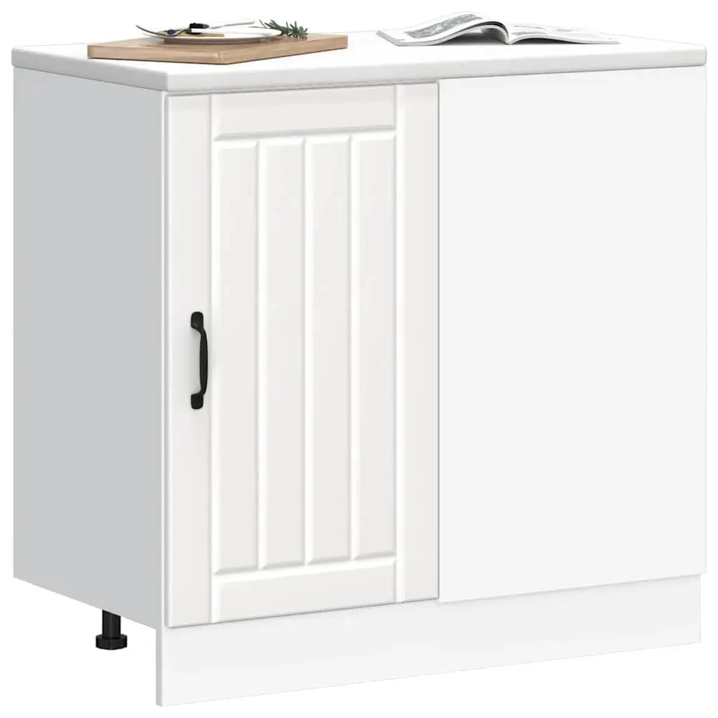 White Kitchen Base Cabinet with Storage