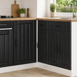 Engineered Wood Black Kitchen Base Cabinet Specifications