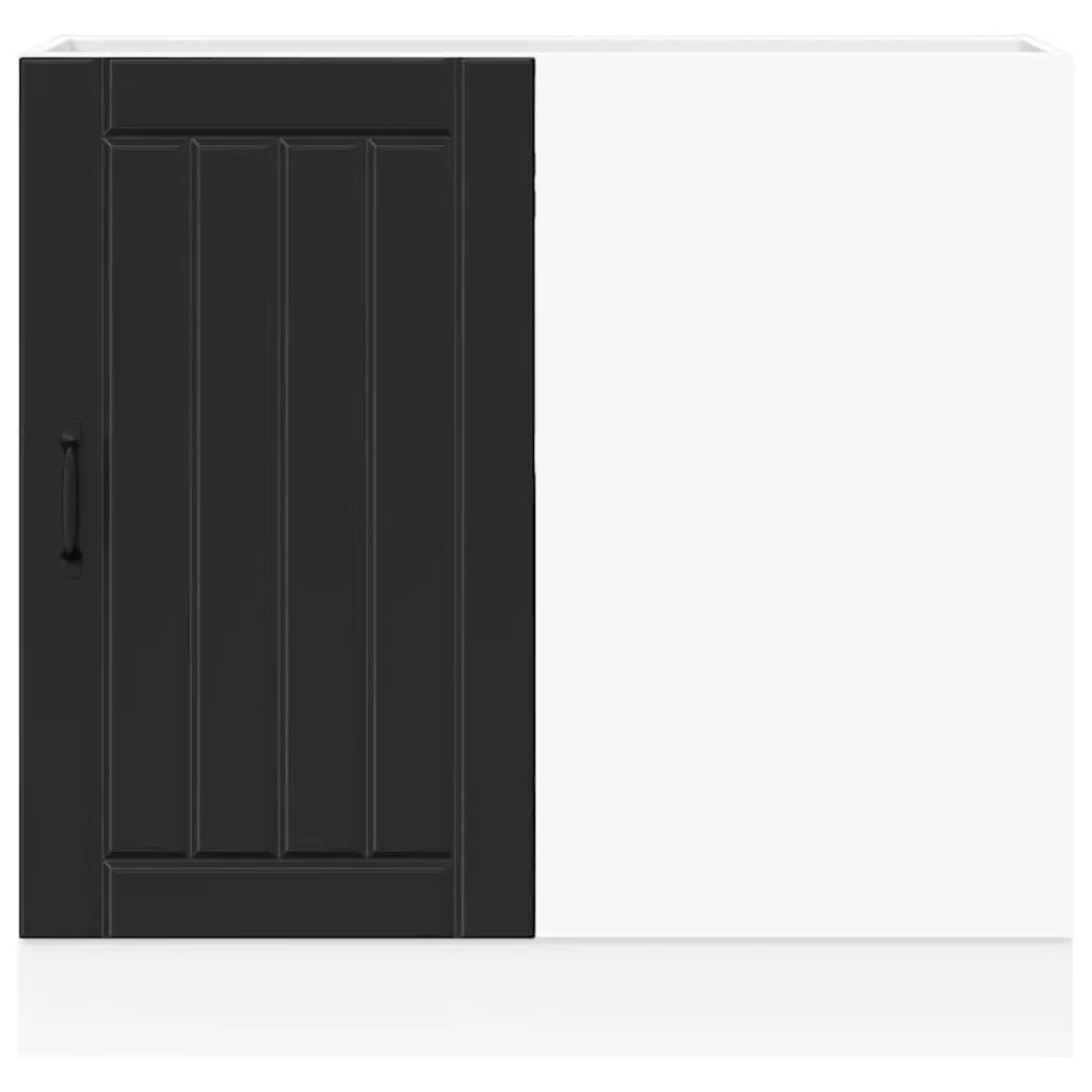 Engineered Wood Black Kitchen Base Cabinet