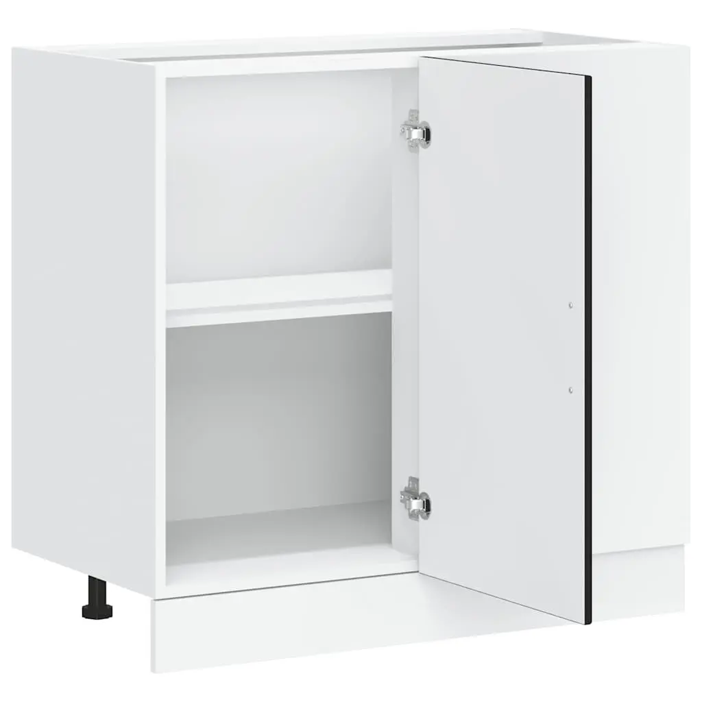Engineered Wood Black Kitchen Base Cabinet