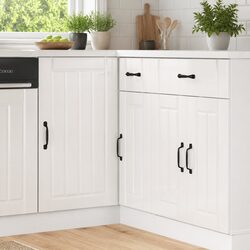 White High Gloss Kitchen Base Cabinet Dimensions & Specs