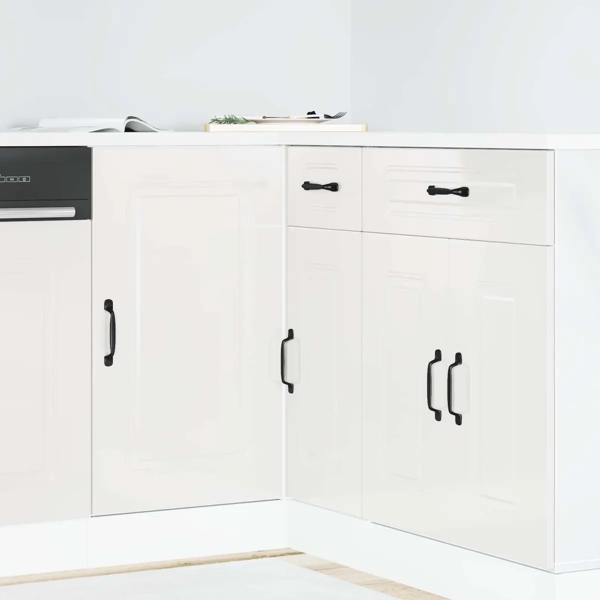 High Gloss White Kitchen Cabinet